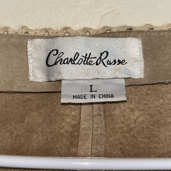 Charlotte Russe Tan Lace Trim Top - Picture 4 of 9